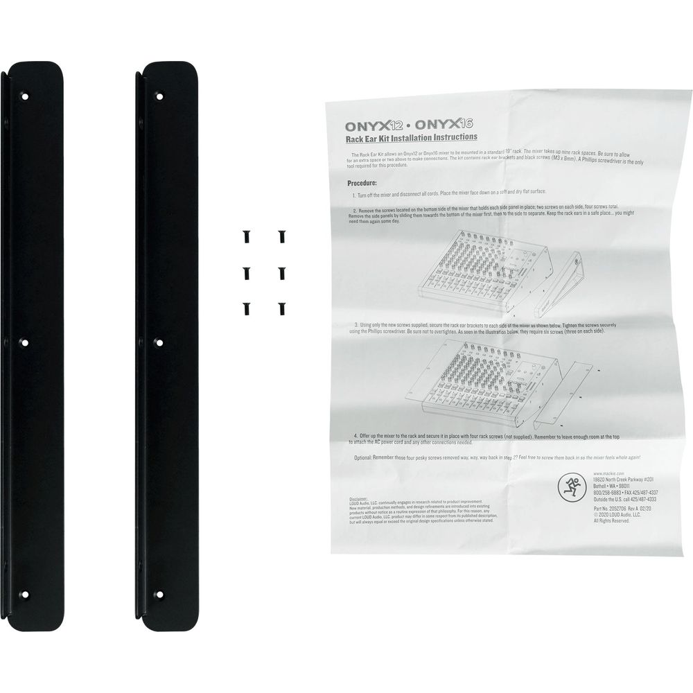 Mackie Onyx12 Rack Ear Kit For Onyx 12 Mixer