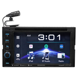 Kenwood DDX376BT 6.2" In-Dash DVD Monitor Bluetooth Receiver w/USB+Backup Camera