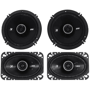2) Kicker 43DSC4604 DSC460 4x6 Car Speakers+2) 43DSC6504 DSC650 6.5" Speakers
