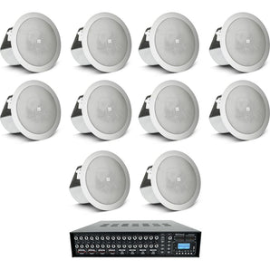 (10) JBL 3" Ceiling Speakers+Multi Room Matrix Amplifier For Restaurant/Bar/Cafe