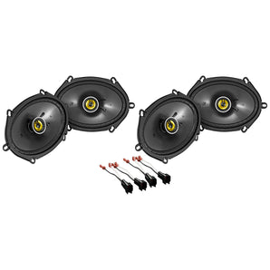 Kicker 6x8" Front+Rear Factory Speaker Replacement Kit For 2005-07 Ford Mustang