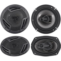 Rockville Front+Rear Speaker Replacement For 2004-2005 INFINITI QX56