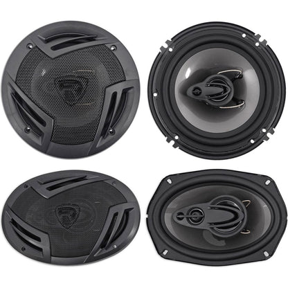 Rockville Front+Rear Speaker Replacement For 2004-2005 INFINITI QX56