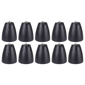 10) Rockville PEN-65T Black 6.5" 70V Hanging Pendant Speakers For Restaurant/Bar