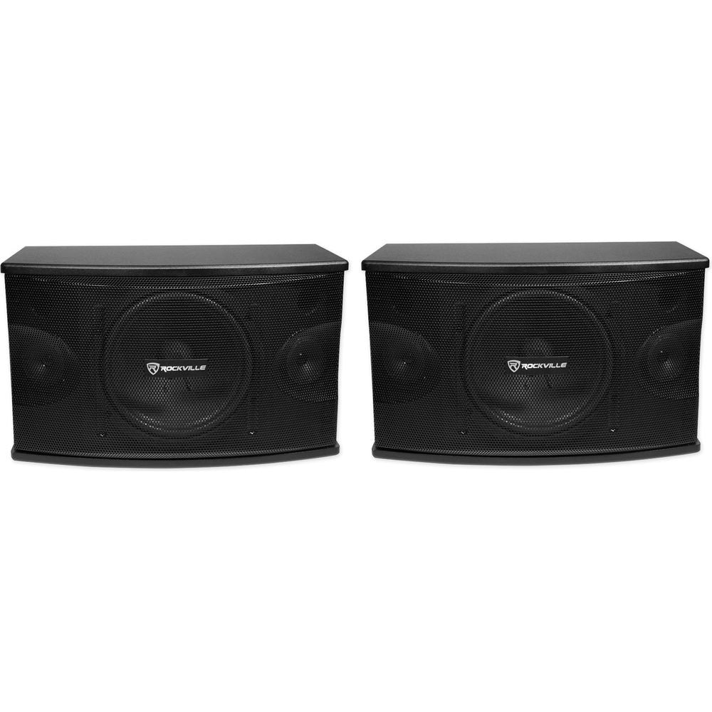 KPS10 10" Karaoke Speakers 2-Pack + RPW20 Mounts + RVSSA1 Adapters Bundle