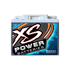 XS Power D1200 2600 Amp AGM Power Cell Car Audio Battery + Terminal Hardware