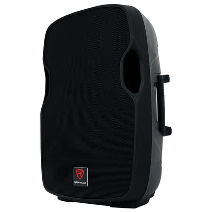 (2) BPA15 15" Powered Bluetooth 800W DJ PA Speakers+Rolling Travel Bags