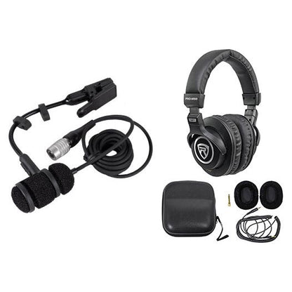 PRO 35cW Cardioid Condenser Instrument Microphone+Headphones