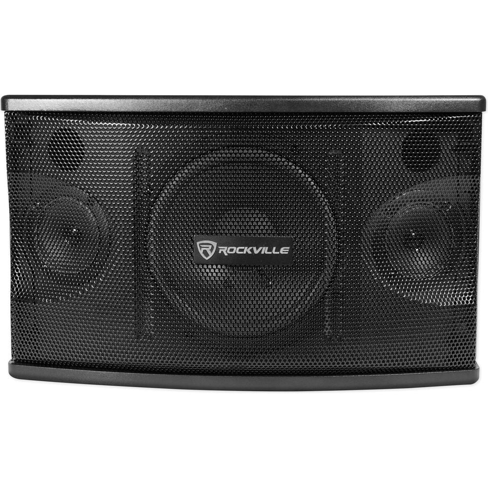 KPS80 8" Karaoke Speakers 2-Pack + Adjustable Studio Monitor Stands Bundle