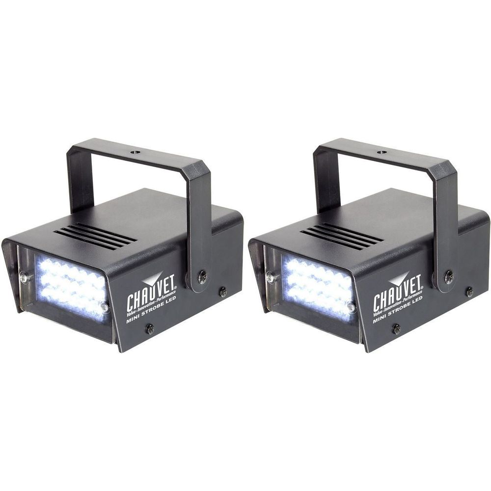 (2) Mini Strobe LED Compact Strobe Lights