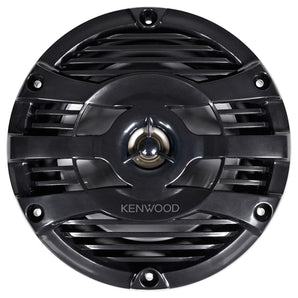 Pair Kenwood KFC-1653MRB 6.5" 300 Watt Waterproof Marine Boat Speakers - Black
