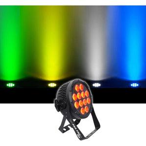 (4) Chauvet DJ SlimPar Pro H USB D-Fi RGBAW+UV LED Par Can Wash Lights+Hazer