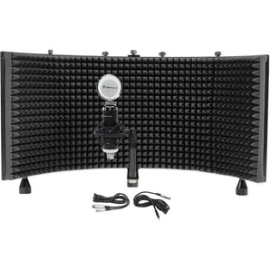 Rockville RCM03 Studio Recording Condenser Microphone Mic+Shock Mount+Shield