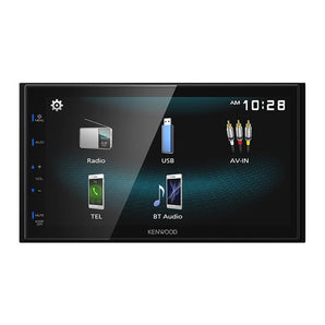 Kenwood DMX125BT 6.8" Car Monitor Slim Bluetooth Receiver w/ USB Android Mirror