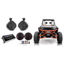 RWB90B Black + 6.5" LED Speakers + 4‑Channel Amplifier Bundle