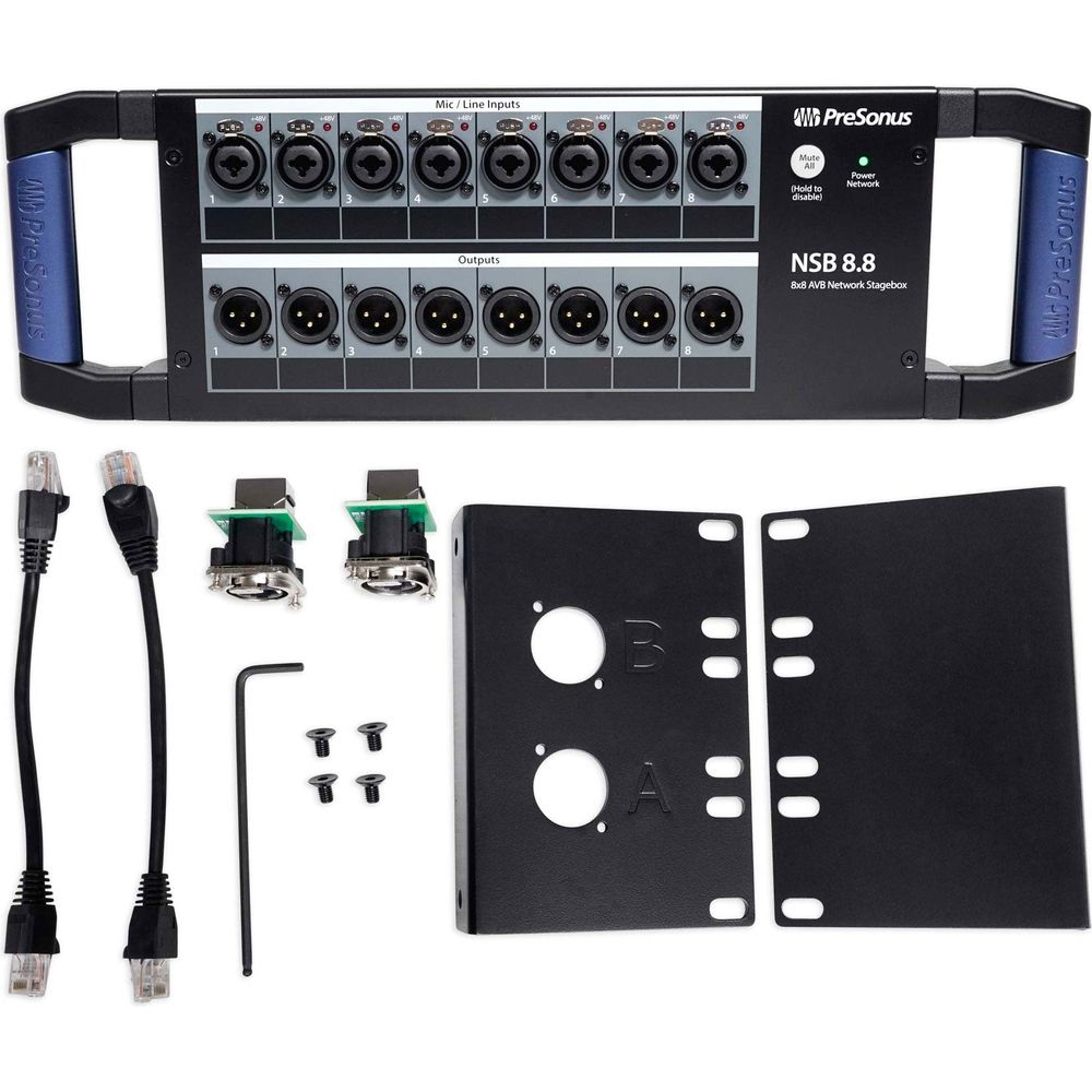 NSB 8.8 AVB Stage Box with Rack Mount Kit