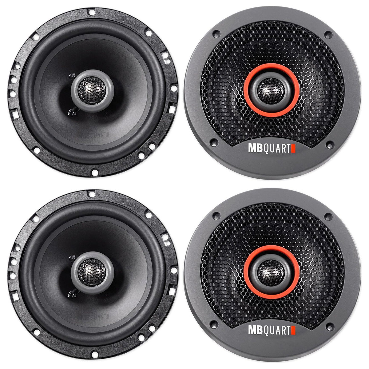 (4) FKB116 6.5" 240 Watt 2-Way Car Audio Speakers