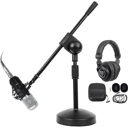 PC Gaming Streaming Twitch Bundle: RCM01 Microphone+Headphones+Stand
