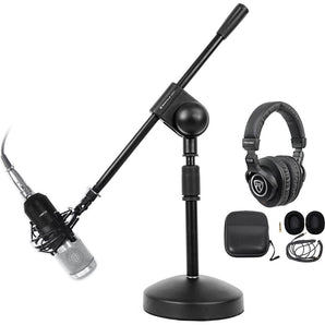 Rockville PC Gaming Streaming Twitch Bundle: RCM01 Microphone+Headphones+Stand