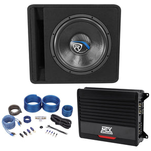 Rockville VS15K52 15" K5 2000w Car Subwoofer+Vented Sub Box+MTX Mono Amplifier