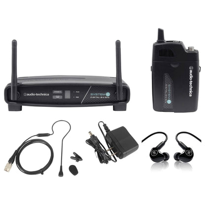 ATW-1101/H92 Wireless Headset Mic System with MP-120 In-Ear Monitors