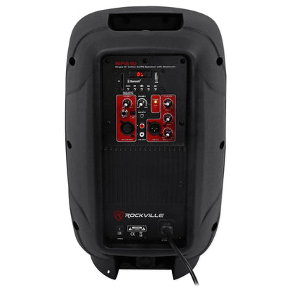 (2) BPA10 400 Watt 10" Powered Speakers+2-Channel Bluetooth Mixer w/USB