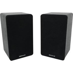 Pair Rockville RockShelf 54B 360w Black 5.25" Home Theater Bookshelf Speakers/4 Ohm