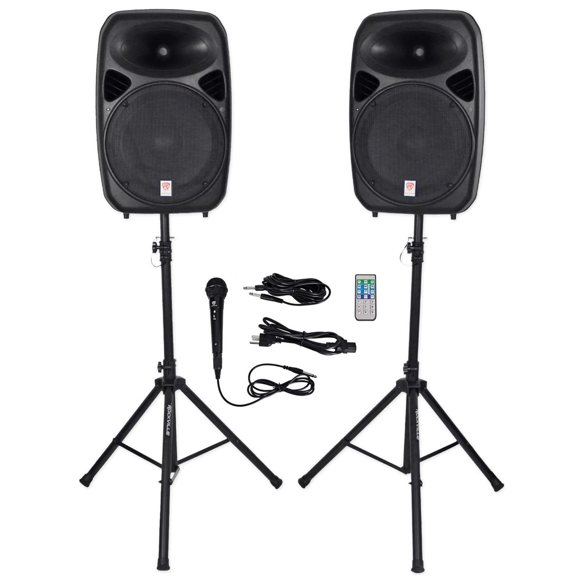 RPG152K Dual 15" System + Dual UHF Wireless Mics Bundle