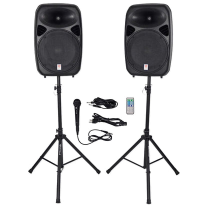 RPG152K Dual 15" System + Dual UHF Wireless Mics Bundle