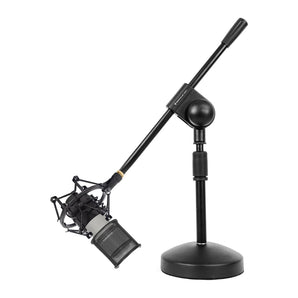 Samson C01 Studio Condenser Recording Microphone+Shock Mount+Filter+Boom Stand