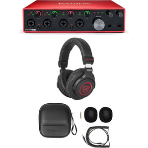 Focusrite Scarlett 18i8 3rd Gen 18-in, 8-out USB audio interface and Studio Headphones