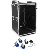Pro X TOV T-18MRSS 18Ux10U Slant Rack Pro DJ ATA300 Flight Case w/ Wheels 3/8"
