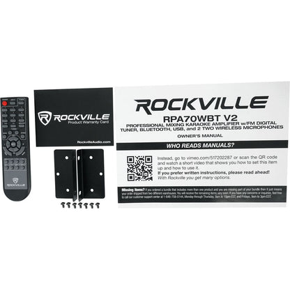 HP4S-8 Black 4-Pack + RPA70WBT Receiver Bundle