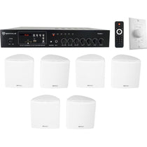 RCS80-1 + Cube 70V White 6-Pack + VOL70100 White