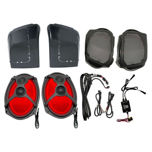 Memphis Audio Harley Davidson OEM PlugnPlay 6x9 Saddle Bag Speakers+JBL PartyBox