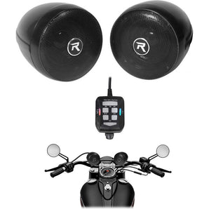 Rockville Motorcycle Bluetooth Audio System Handlebar Speakers For Honda Verza