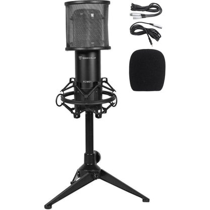 RCM01 Condenser Microphone + RockPop Curve + RDTS Tripod Stand Bundle