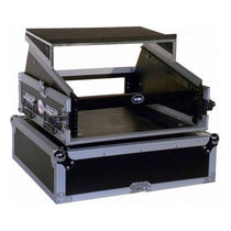 Pro X T-2MR LT 2U x 10U Space Slant Combo DJ Rack Case+FREE Sliding Laptop Shelf
