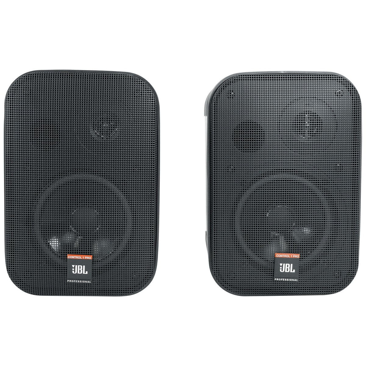 Pair JBL C1PRO Control 1 PRO Black 5.25" Wall Mount Home/Commercial Speakers