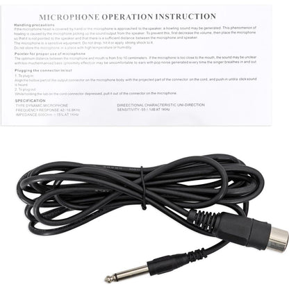 (2) MK75 Karaoke DJ Wired Microphones w/10' XLR to 1/4" Cables