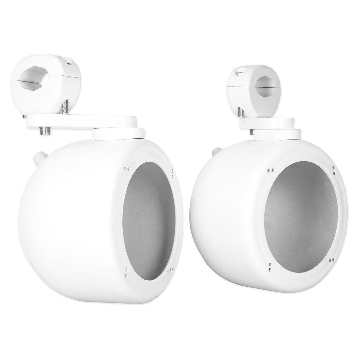 (4) White 4" 200W Rollbar Roll Cage Tower Speakers For ATV/UTV/Cart