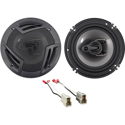 Rockville Front Door 6.5" Speaker Replacement Kit For 1985-93 VW Volkswagen Golf