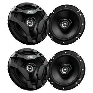 (4) JVC CS-DF620 6.5" 300 Watt 2-Way Car Audio Coaxial Speakers