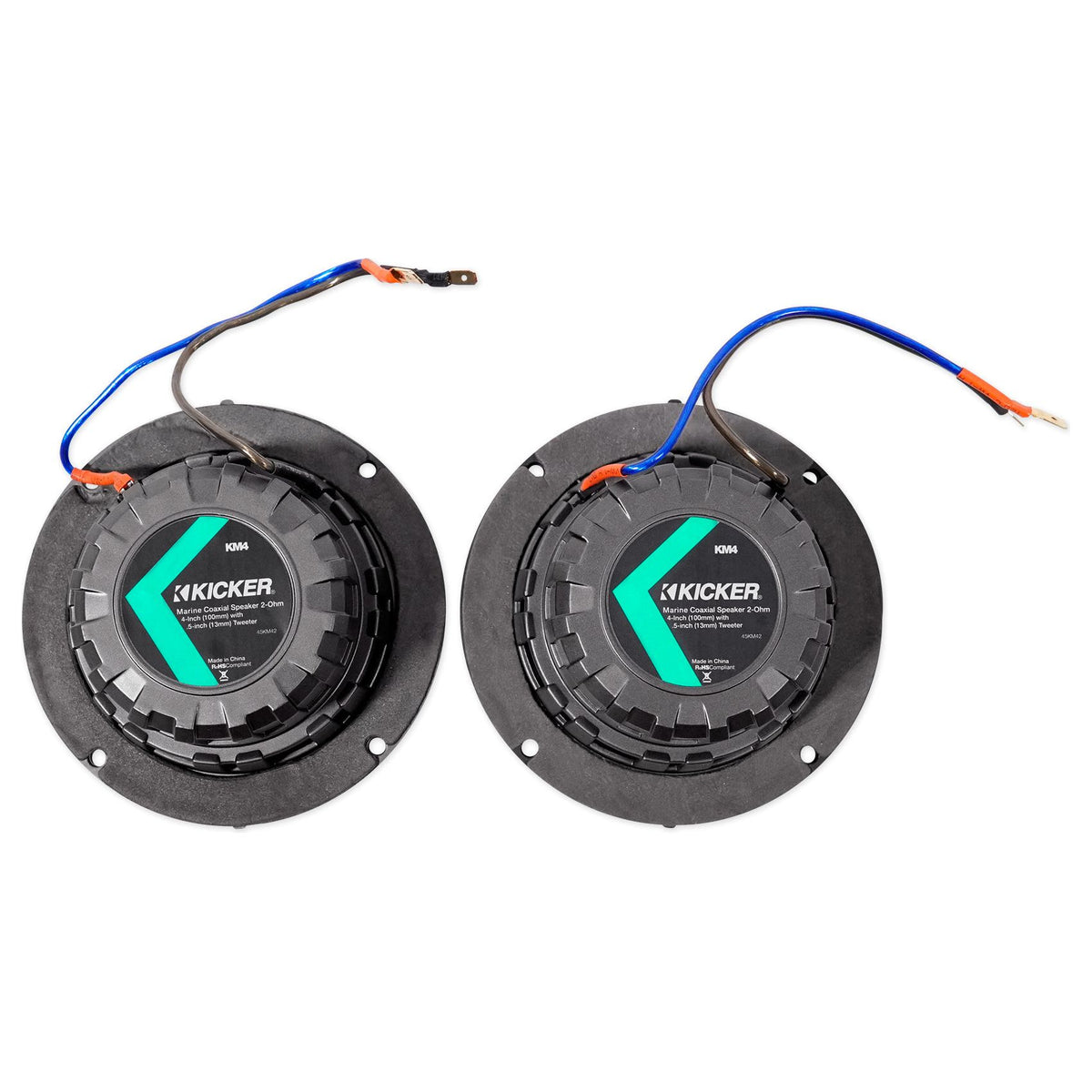 45KM42 4" Speakers + KMMTES Mini Wakeboard Tower Enclosures