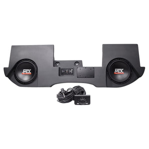 Dual 10" MTX Powered Subwoofers+Enclosure Box For 02-16 Dodge Ram Quad/Crew Cab