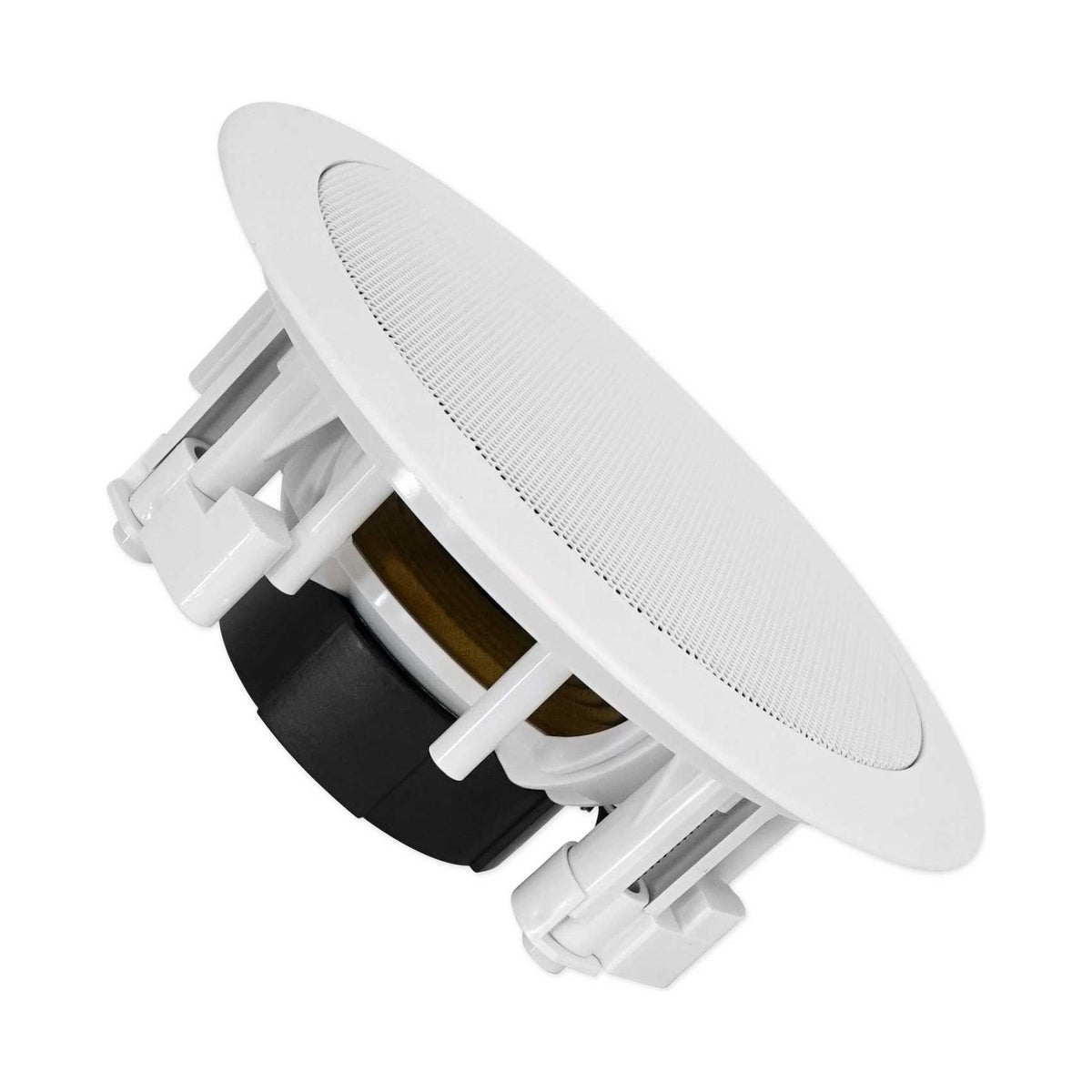 H12X500UBT 6-Zone Receiver + (12) White 5.25 In Ceiling Speakers For Restaurant/Bar