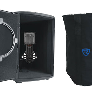 Rockville RCM SR Studio/Recording Condenser Microphone Mic + Sound Isolation Box