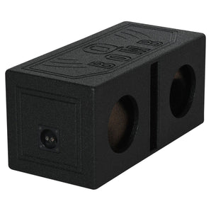 Rockville RQB65 Dual 6.5" Vented Subwoofer Enclosure Bedlined Sub Box 1.0 Cu