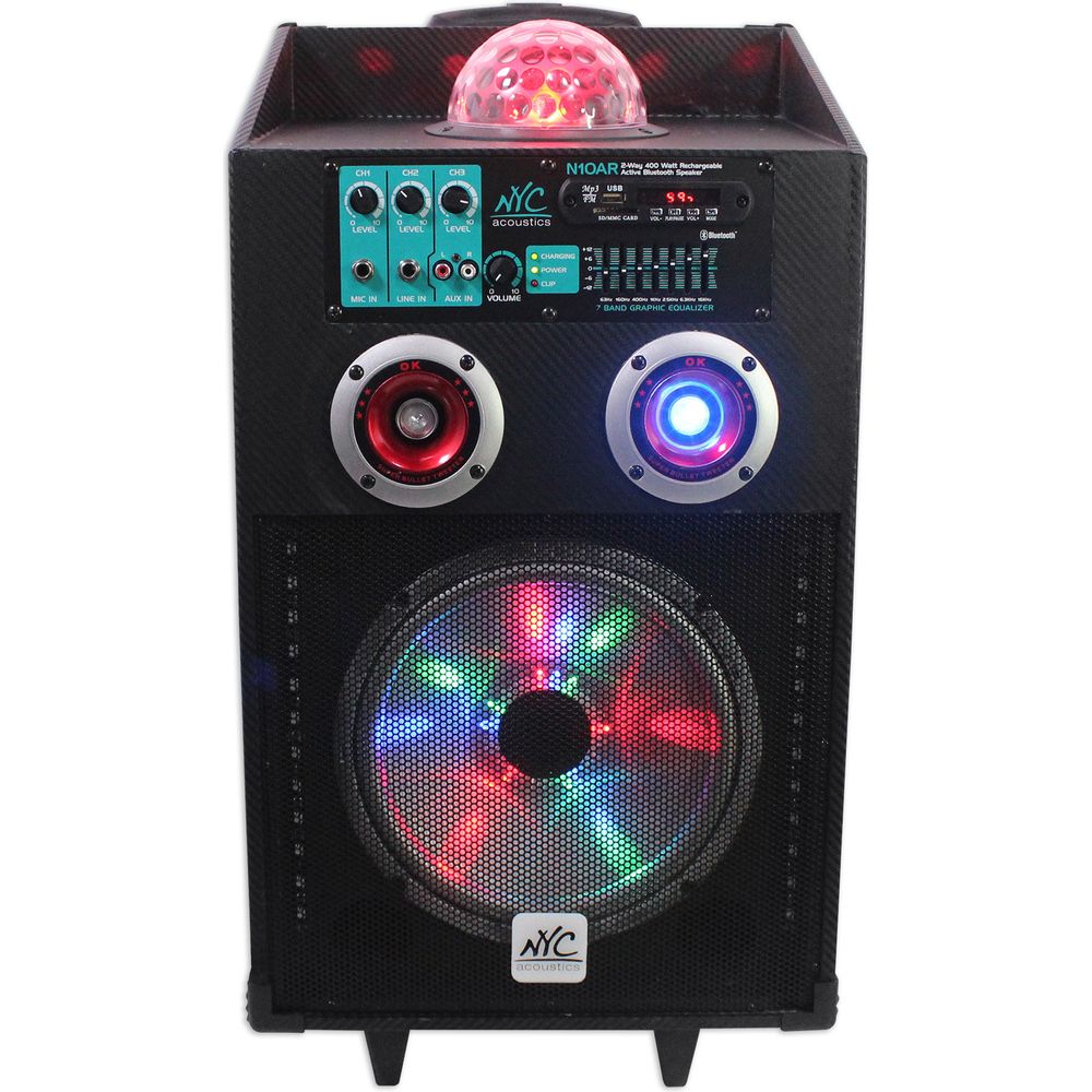 10" Bluetooth Karaoke Machine/System for iPad, iPhone, Android & Tablet
