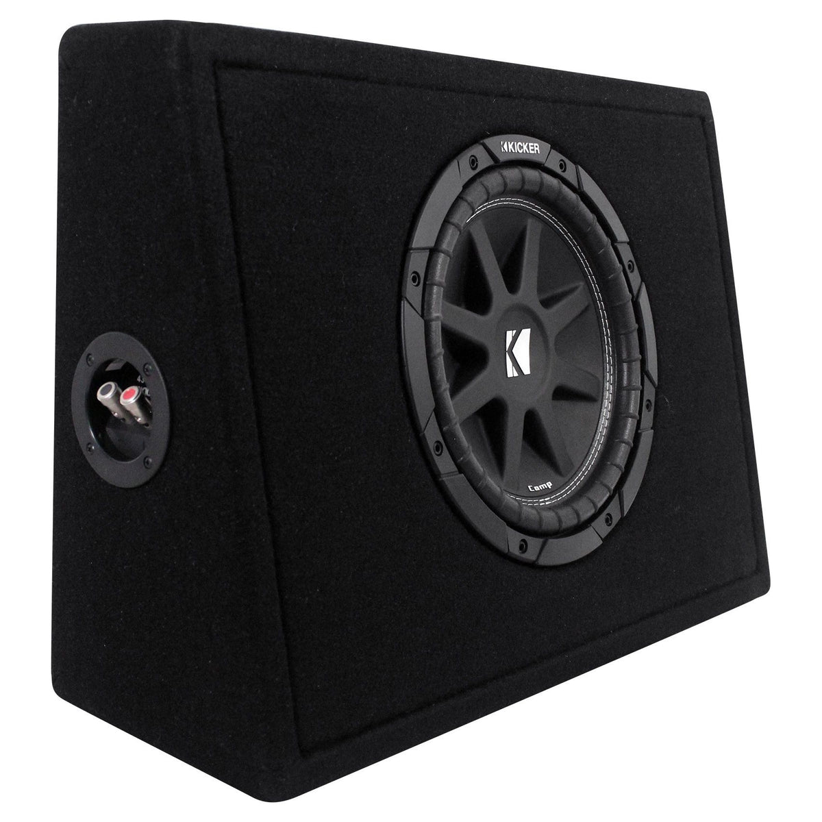 43TC104 Comp 10" Subwoofer in Sub Box Enclosure with Amplifier and Amp Wire Kit
